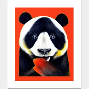 panda in love Posters and Art